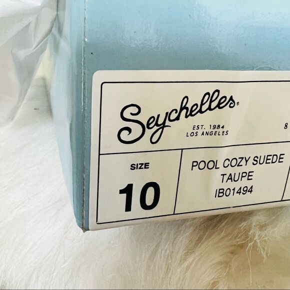 SEYCHELLES Pool Cozy Suede Fur Bootie, Ankle Bootie, Tan/Brown, Size 10, NWT - Picture 9 of 15